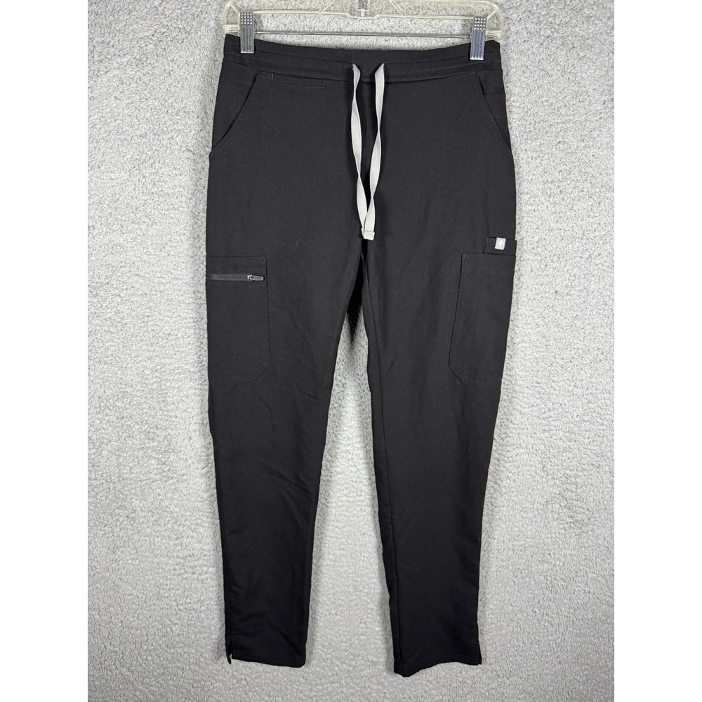 FIGS Technical Collection Black Scrub Jogger Pants Womens XS TW2000R Drawstring